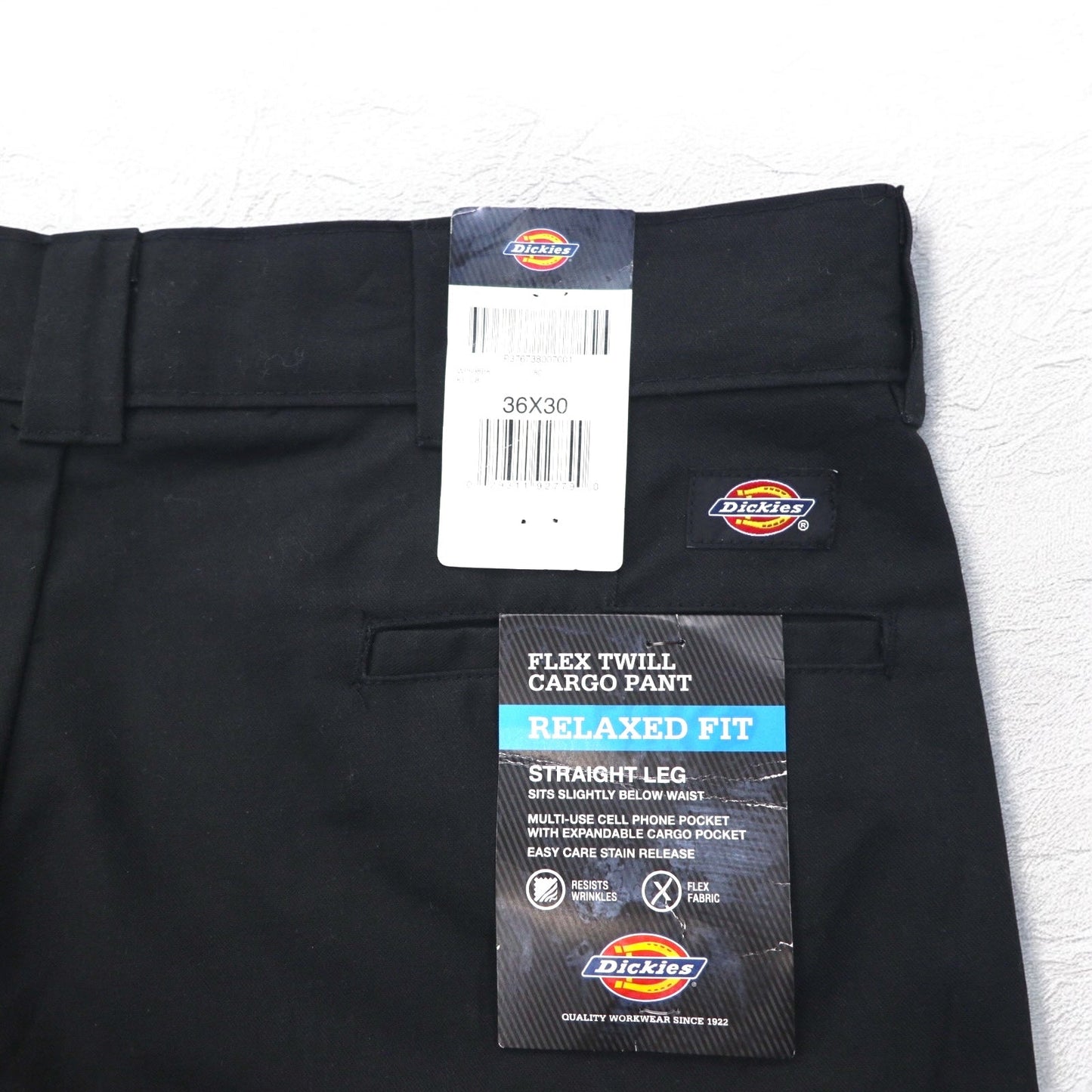 Dickies ワイド カーゴパンツ L ブラック RELAXED STRAIGHT CARGO PANTS WP598BK 未使用品