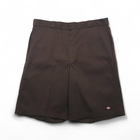 Dickies ルーズフィット ショート ワークパンツ ハーフパンツ XL ブラウン ポリエステル コットン 42283 メキシコ製