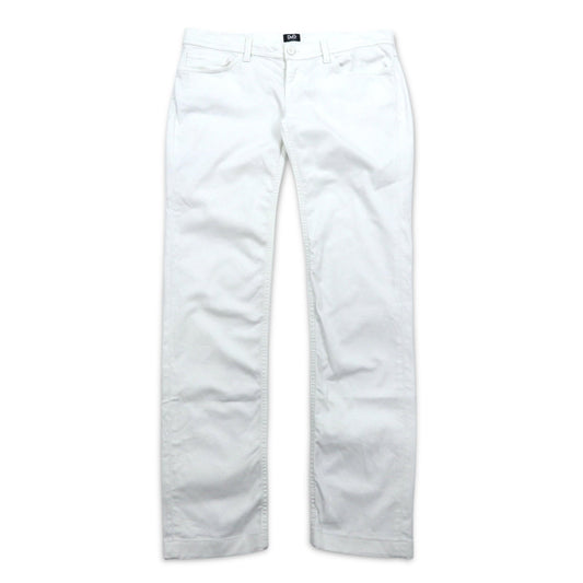 D&G DOLCE & GABBANA スキニージーンズ デニムパンツ XL ホワイト ストレッチ WONDER