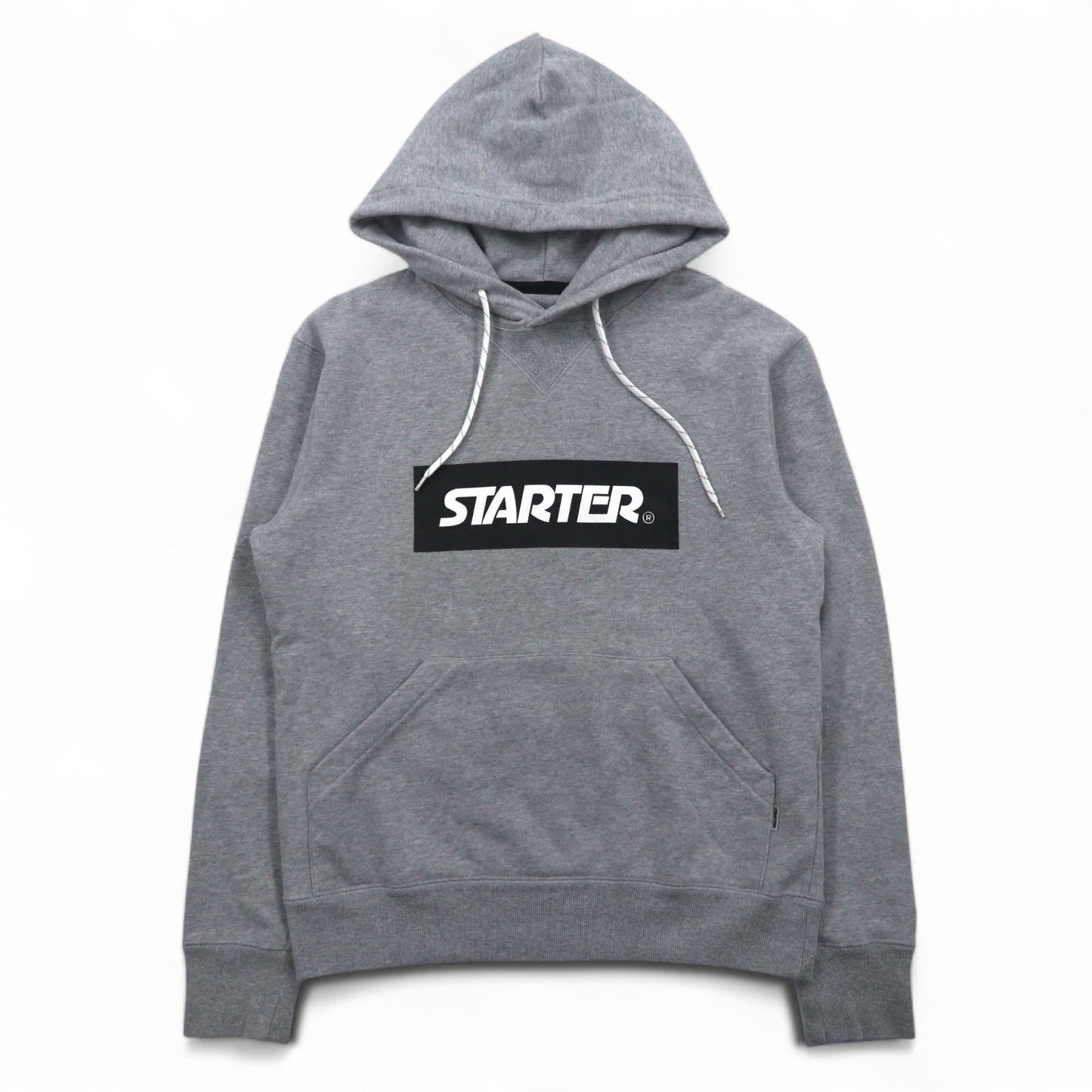 STARTER BLACK LABEL ボックスロゴ プルオーバーパーカー S グレー JAKE PRINT PULL PARKA ST-1602-106