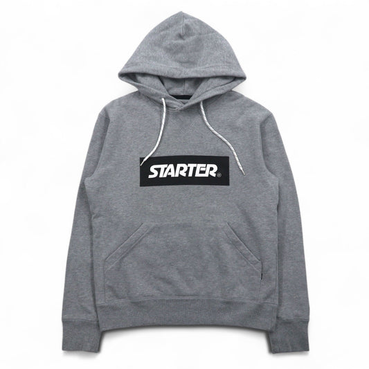 STARTER BLACK LABEL ボックスロゴ プルオーバーパーカー S グレー JAKE PRINT PULL PARKA ST-1602-106