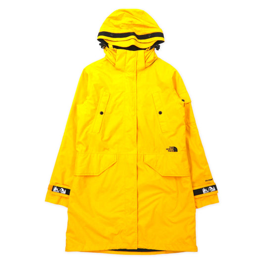 THE NORTH FACE マウンテンライトコート XL イエロー ポリエステル HYVENT 防水 透湿 フード着脱式 ジップインジップ搭載