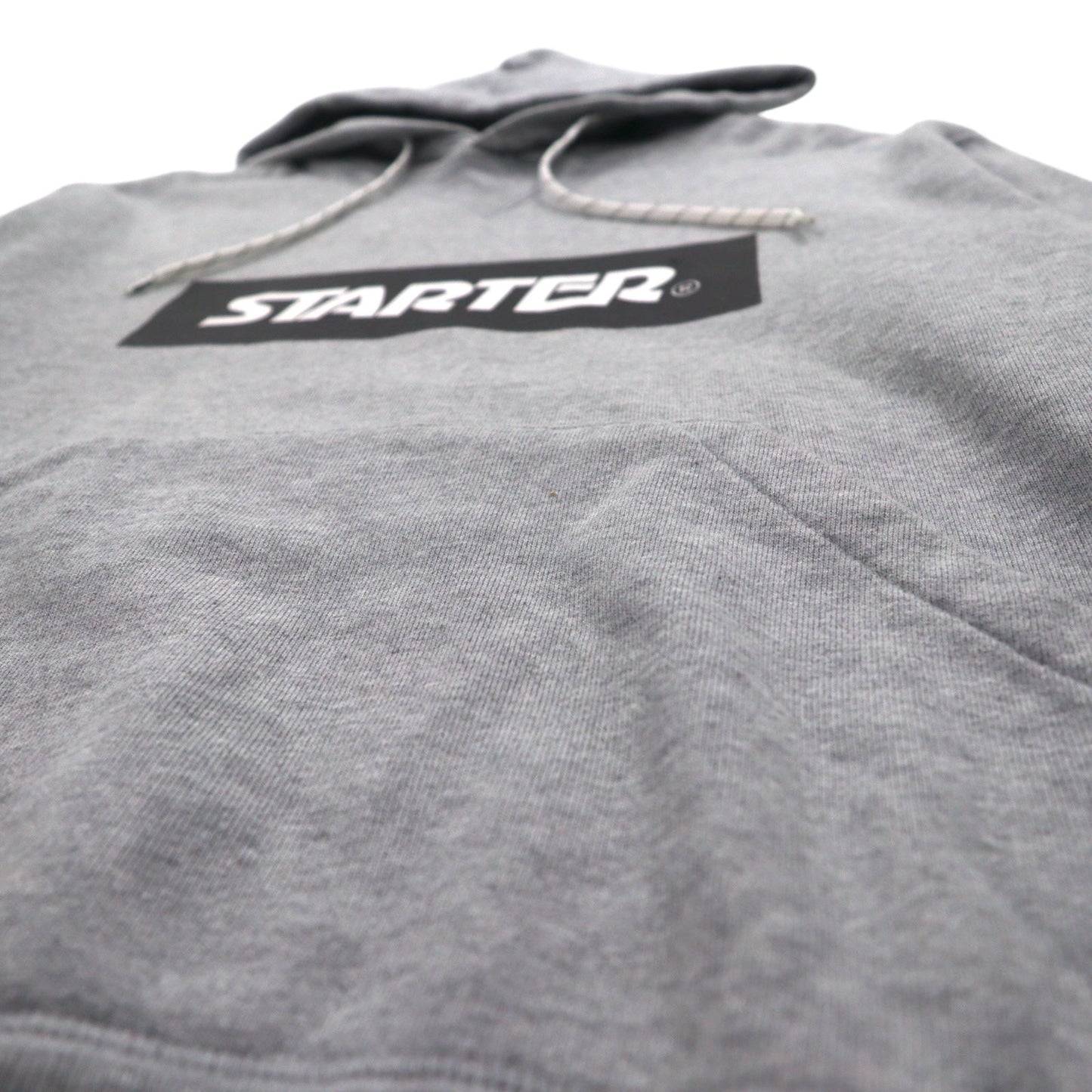 STARTER BLACK LABEL ボックスロゴ プルオーバーパーカー S グレー JAKE PRINT PULL PARKA ST-1602-106