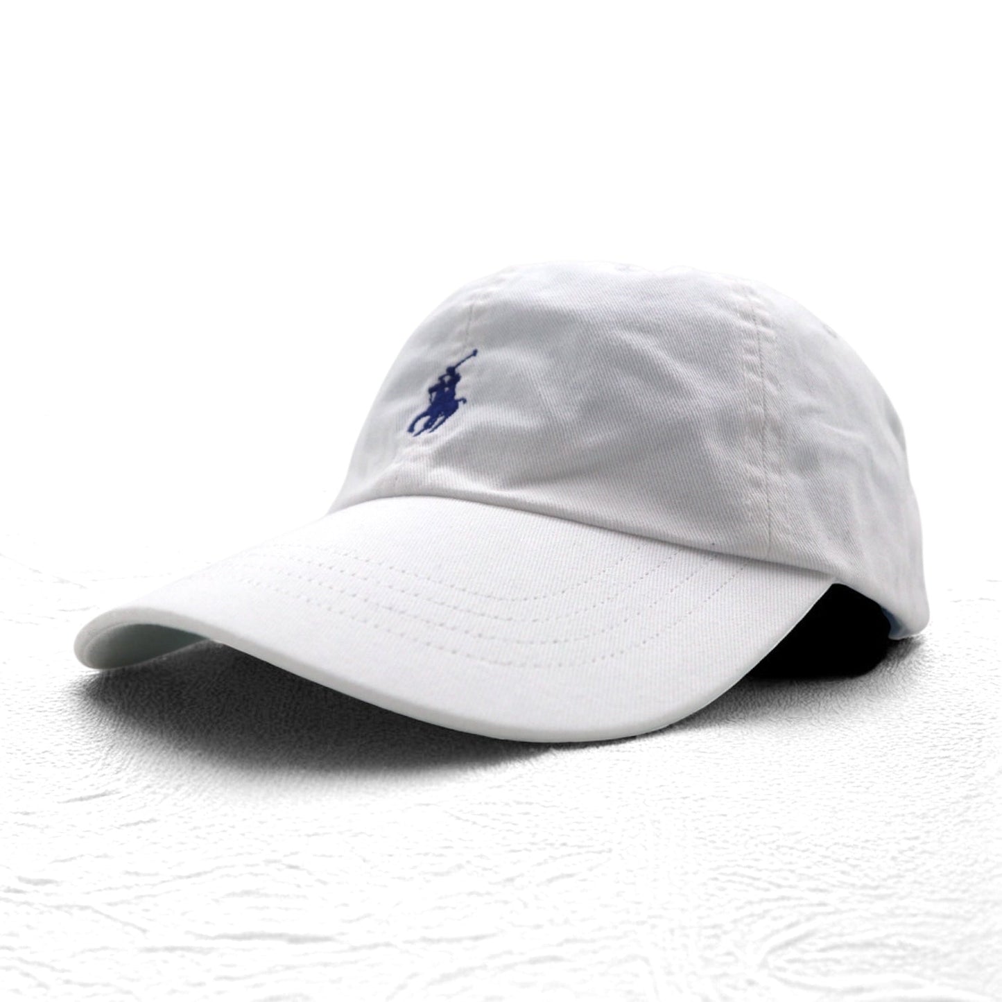 POLO RALPH LAUREN 6パネルキャップ FREE ベルト ホワイト コットン スモールポニー刺繍