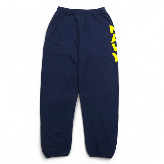US NAVY 米軍 スウェットパンツ L ネイビー コットン ミリタリー SOFFE