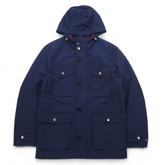 TOMMY HILFIGER 60/40クロス フィールドパーカー マウンテンパーカー S ネイビー コットン ナイロン ドローコード