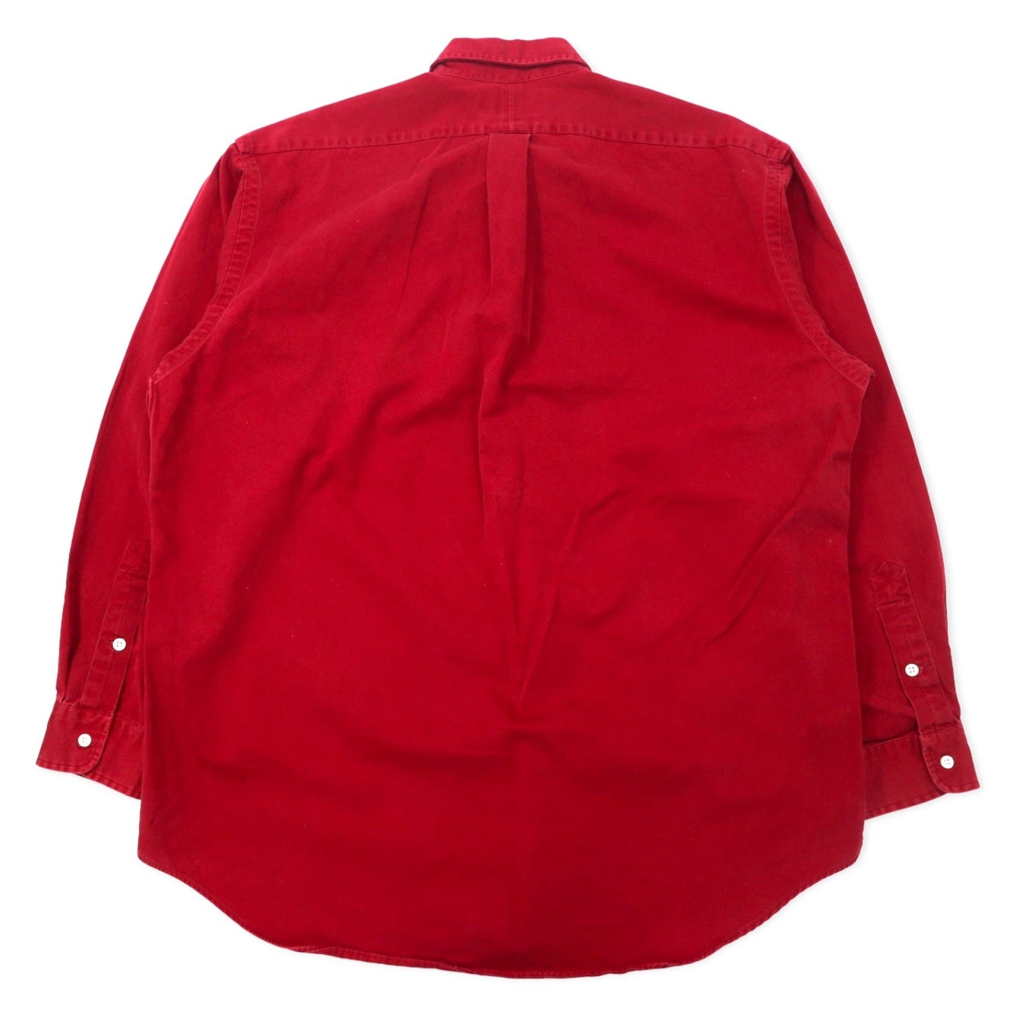Ralph Lauren ボタンダウンシャツ L レッド コットン BLAKE スモールポニー刺繍