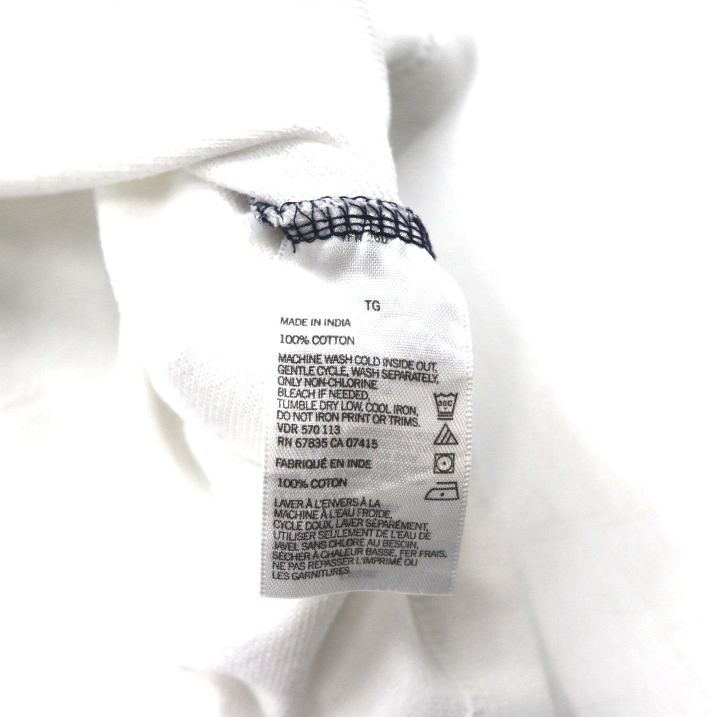 NAUTICA ポロシャツ XL ネイビー ブルー ホワイト コットン 鹿の子 ワンポイントロゴ刺繍