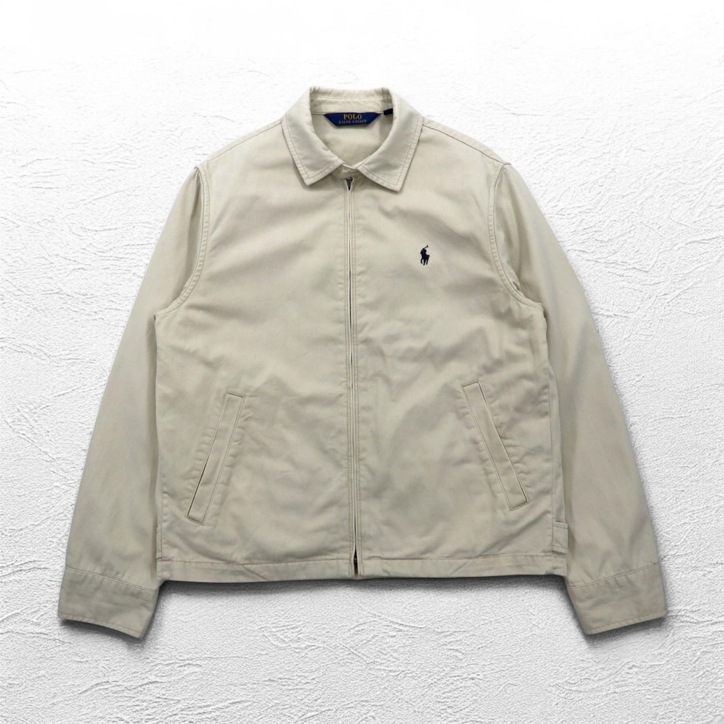 POLO RALPH LAUREN スウィングトップ ハリントンジャケット M ベージュ スモールポニー刺繍