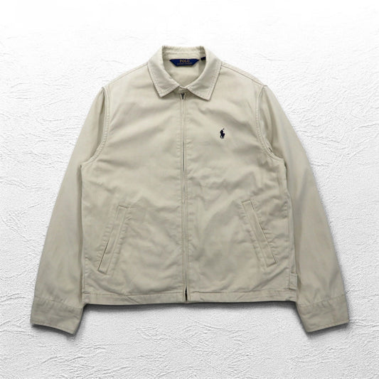 POLO RALPH LAUREN スウィングトップ ハリントンジャケット M ベージュ スモールポニー刺繍