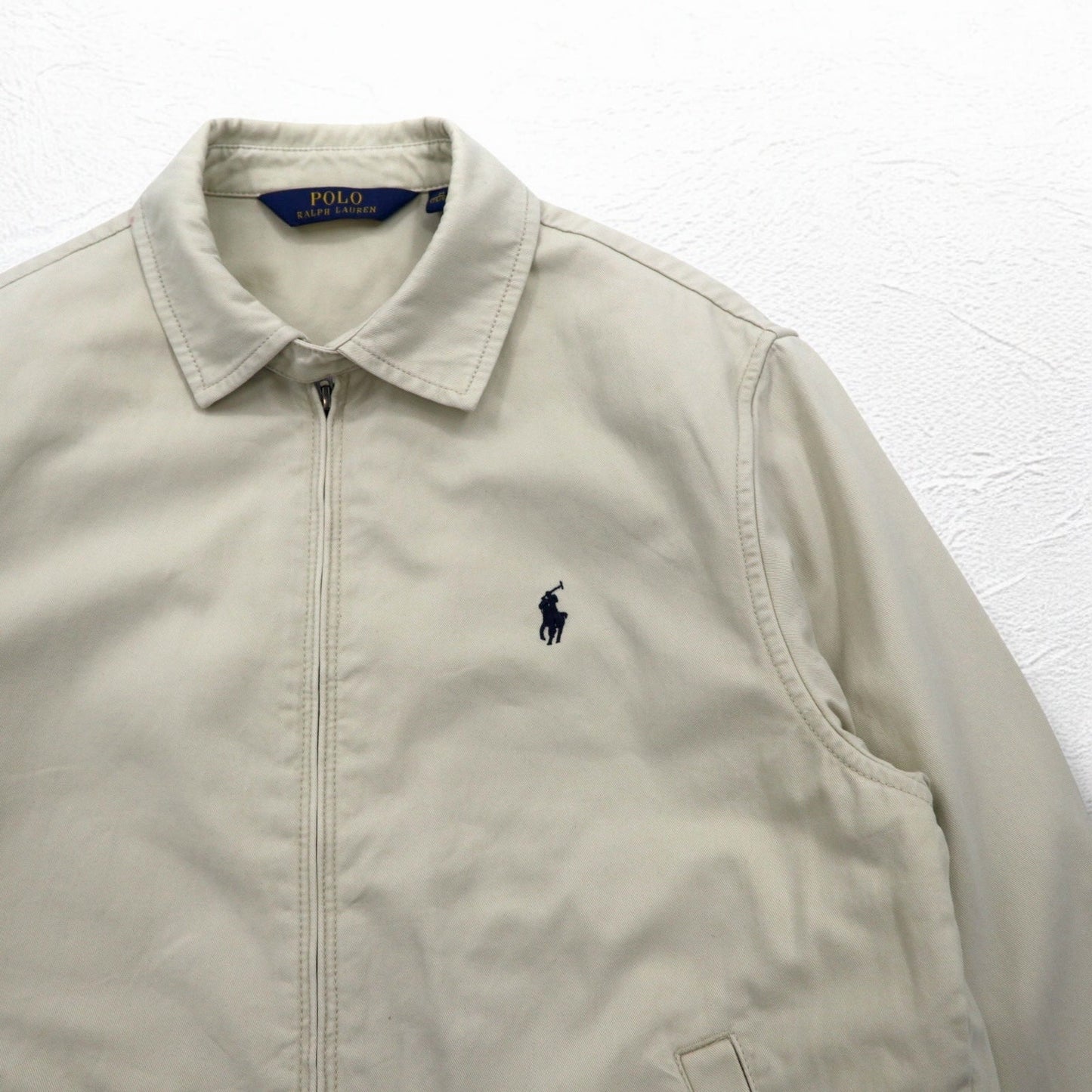 POLO RALPH LAUREN スウィングトップ ハリントンジャケット M ベージュ スモールポニー刺繍
