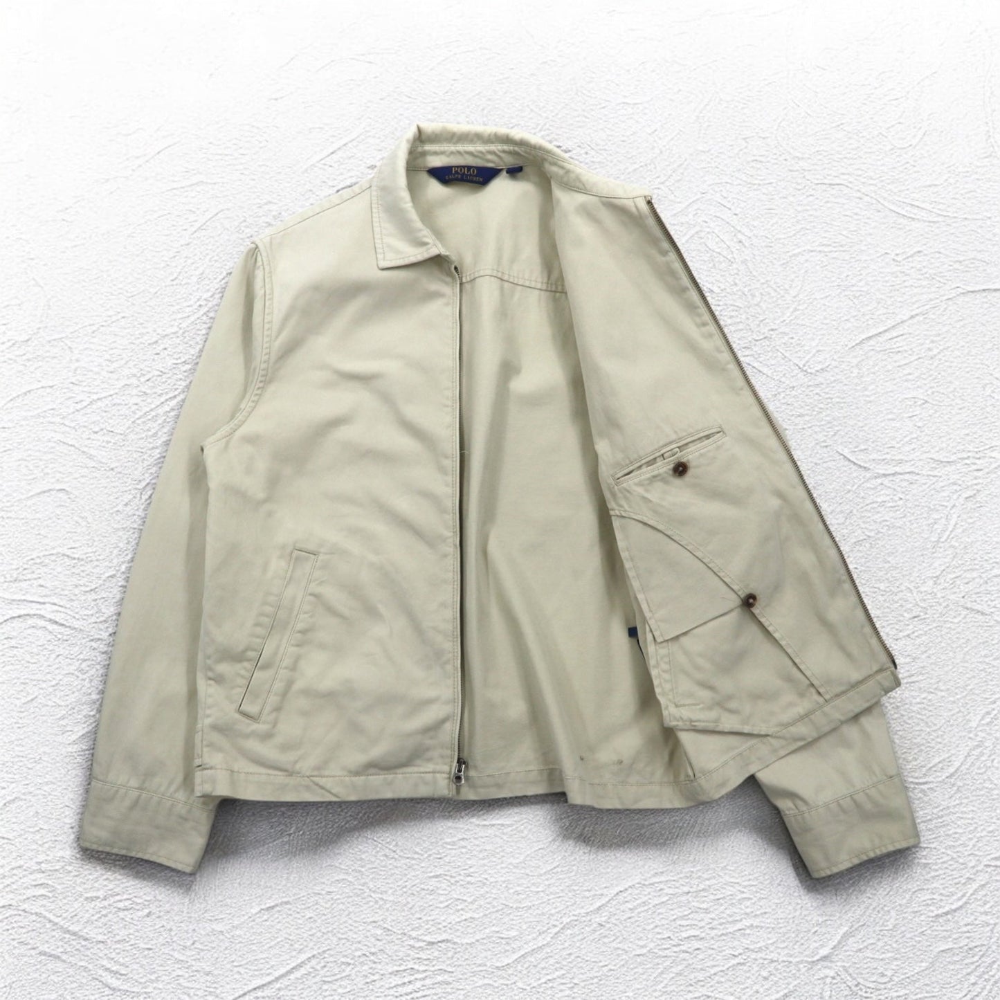 POLO RALPH LAUREN スウィングトップ ハリントンジャケット M ベージュ スモールポニー刺繍