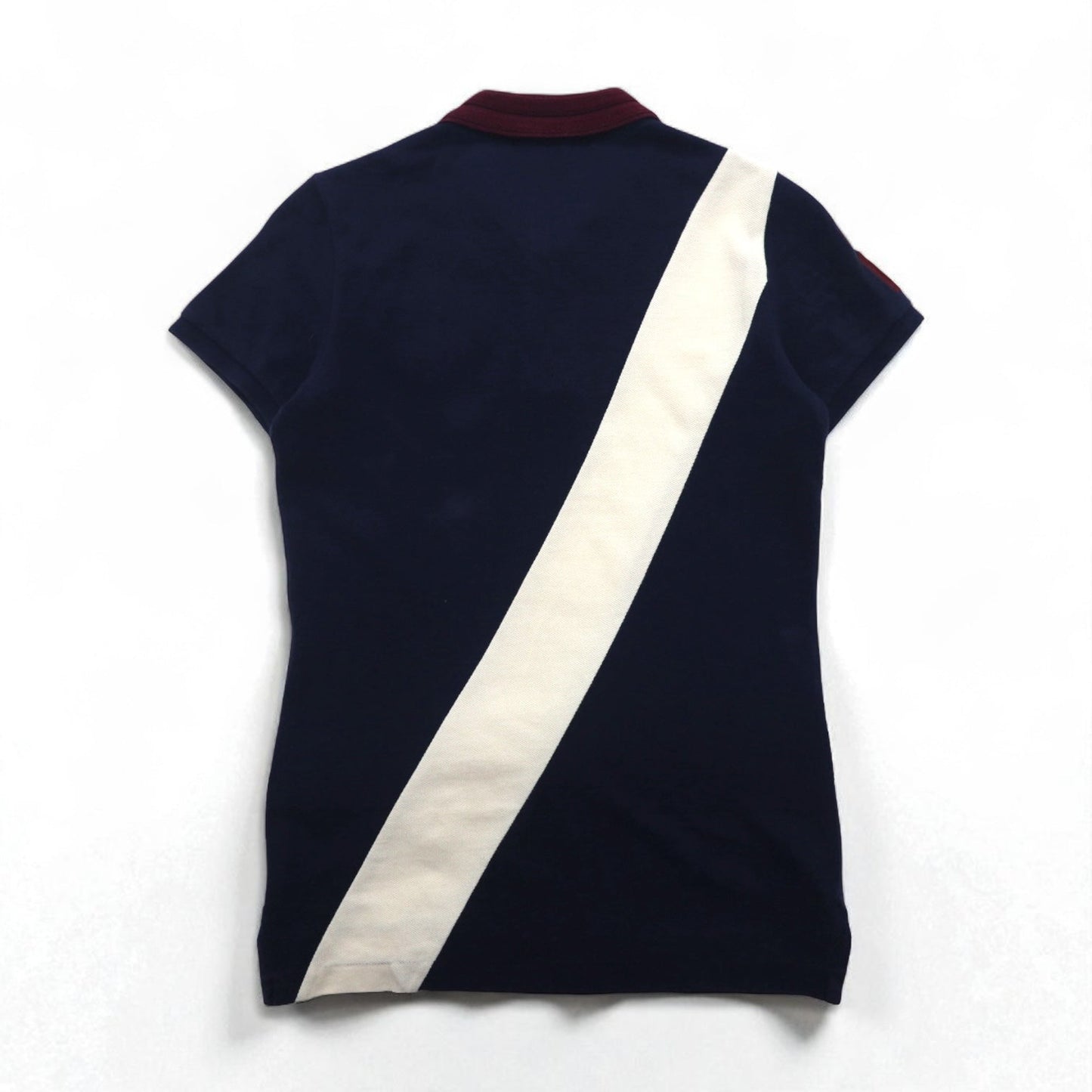 RALPH LAUREN 90年代 THE SKINNY POLO ラインデザイン ポロシャツ M ネイビー エンブレム ポニー 刺繍