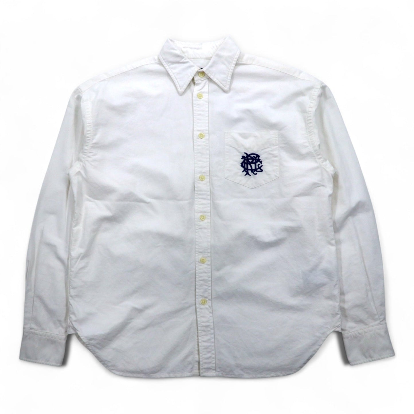 POLO RALPH LAUREN クラシック オックスフォードシャツ M ホワイト コットン 刺繍 胸ポケット