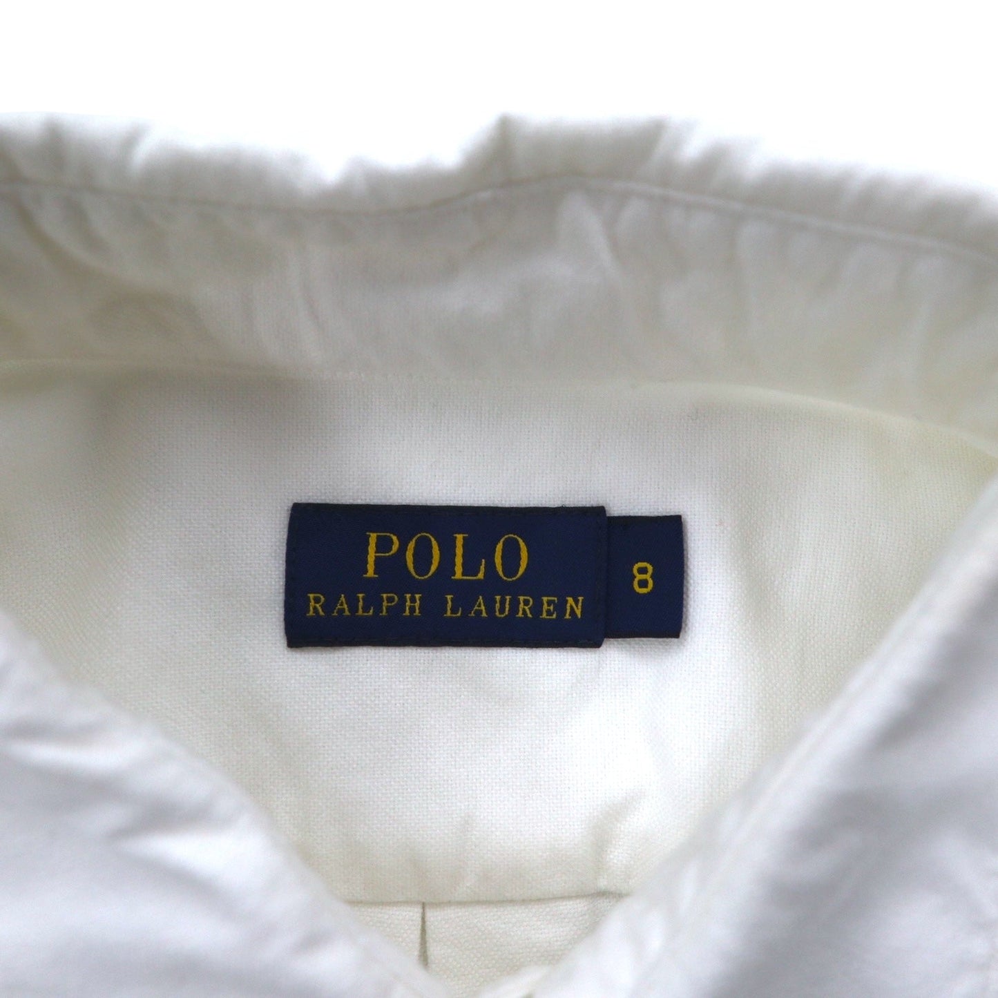 POLO RALPH LAUREN クラシック オックスフォードシャツ M ホワイト コットン 刺繍 胸ポケット