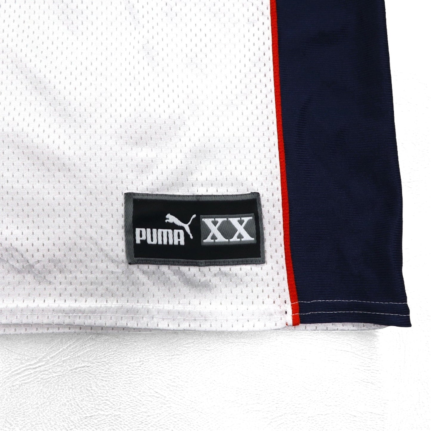 PUMA 90年代 USA製 NFL メッシュ ゲームシャツ Tシャツ 2XL ホワイト BRONCOS ナンバリング