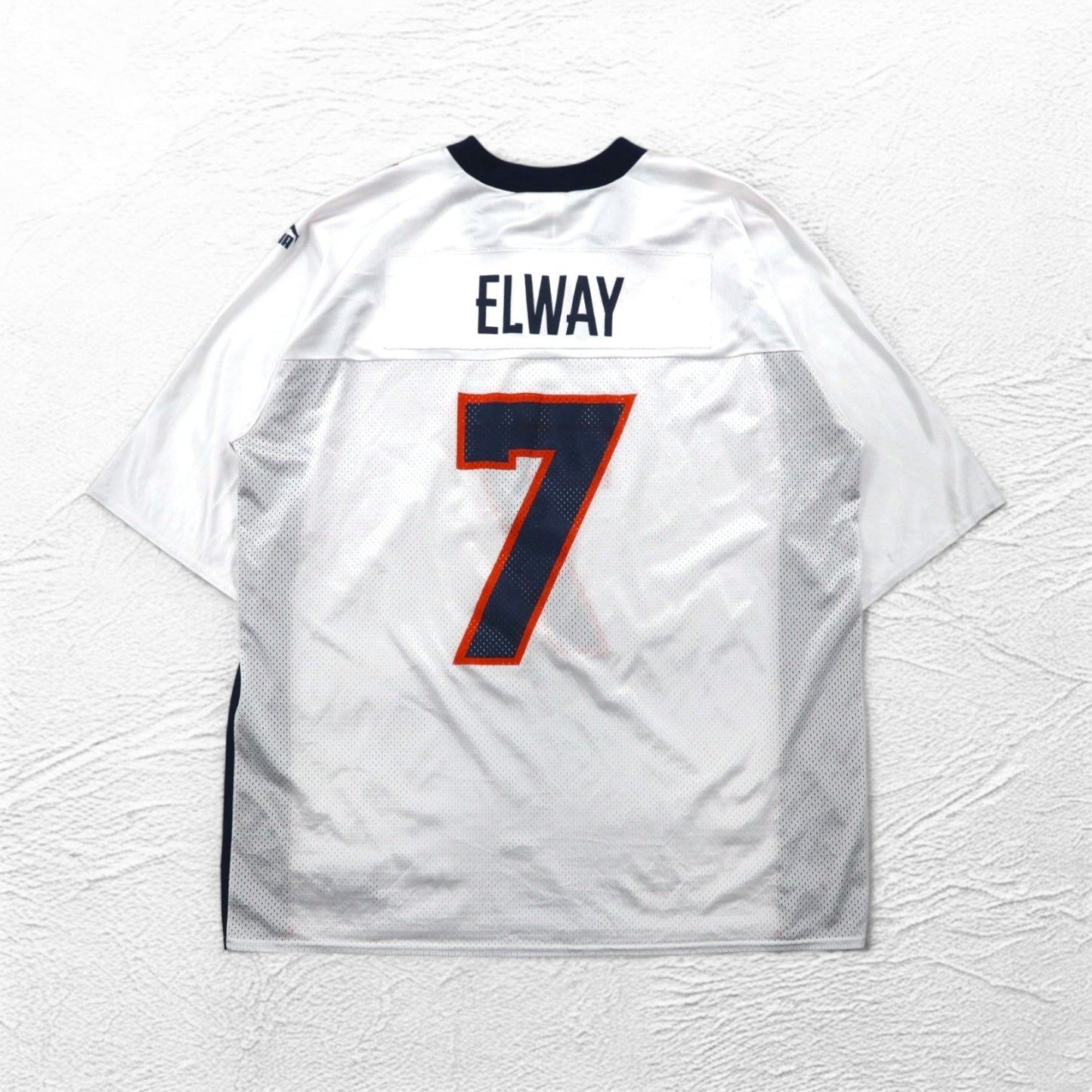PUMA 90年代 USA製 NFL メッシュ ゲームシャツ Tシャツ 2XL ホワイト BRONCOS ナンバリング