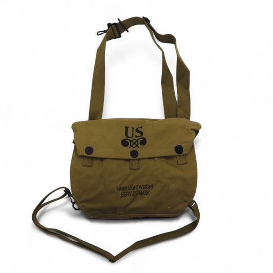 US ARMY 米軍 WW2 M6 ガスマスクバッグ ショルダーバッグ キャンバス ステンシル ミリタリー YMCL KY 未使用品