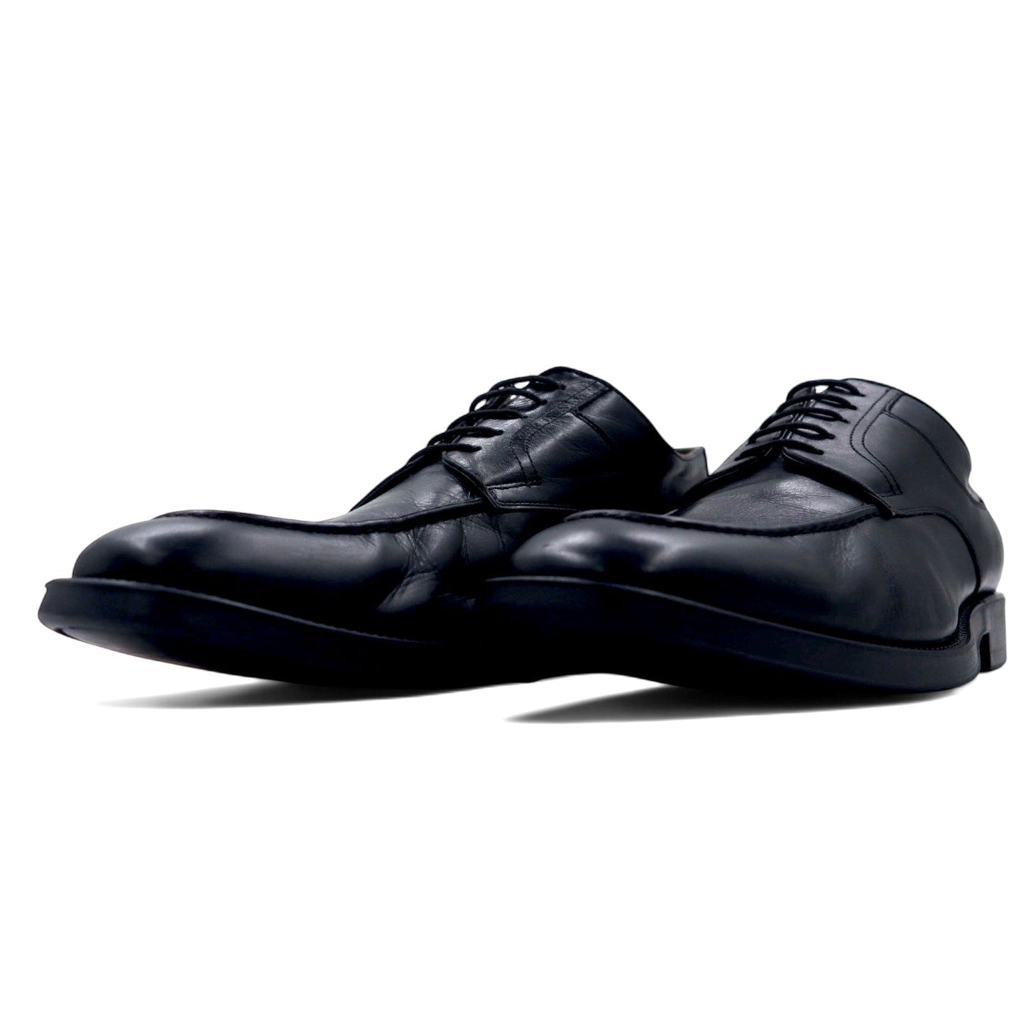 NUVOLA BY Santoni Uチップ モックトゥー ドレスシューズ 27cm ブラック レザー 64124601