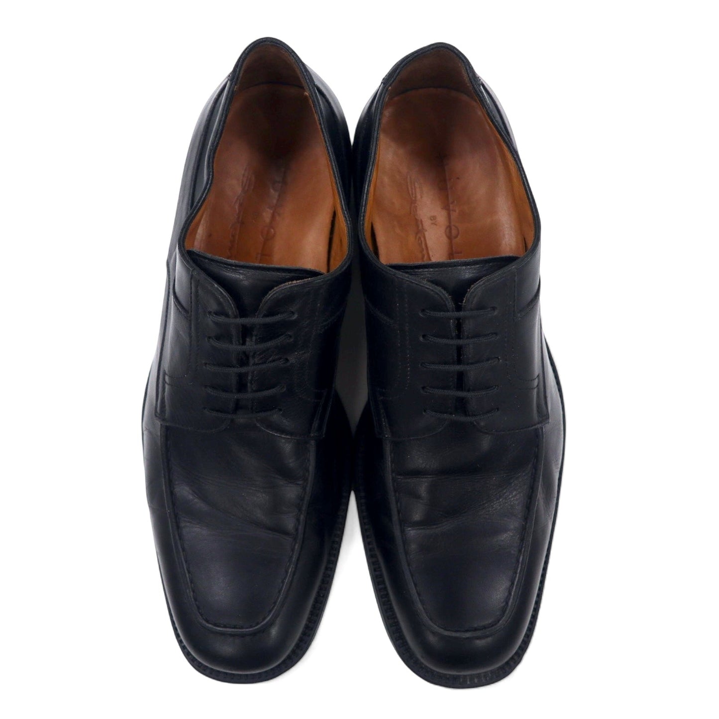 NUVOLA BY Santoni Uチップ モックトゥー ドレスシューズ 27cm ブラック レザー 64124601