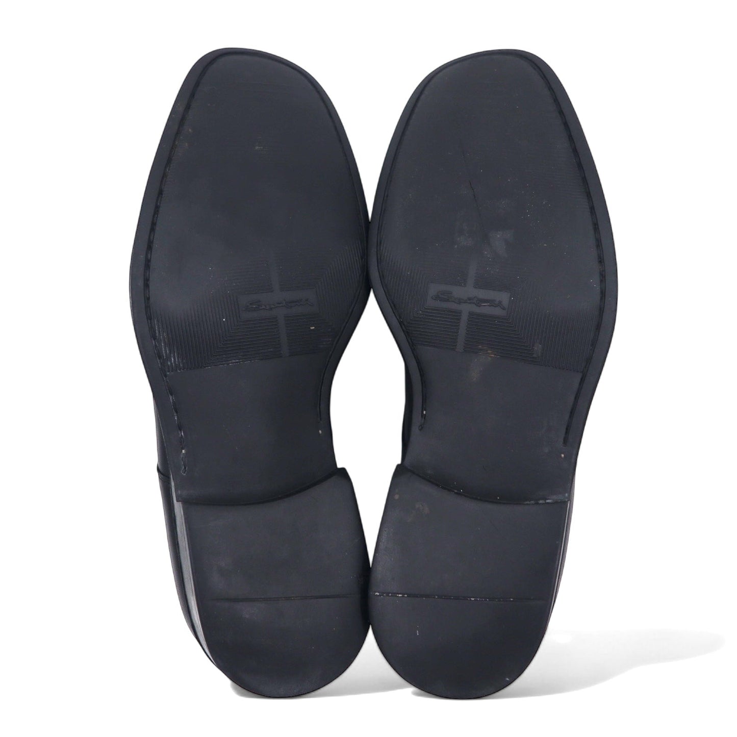 NUVOLA BY Santoni Uチップ モックトゥー ドレスシューズ 27cm ブラック レザー 64124601