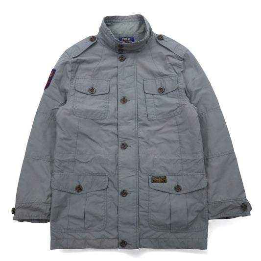POLO RALPH LAUREN M-65 フィールドジャケット ミリタリージャケット L グレー ロゴワッペン