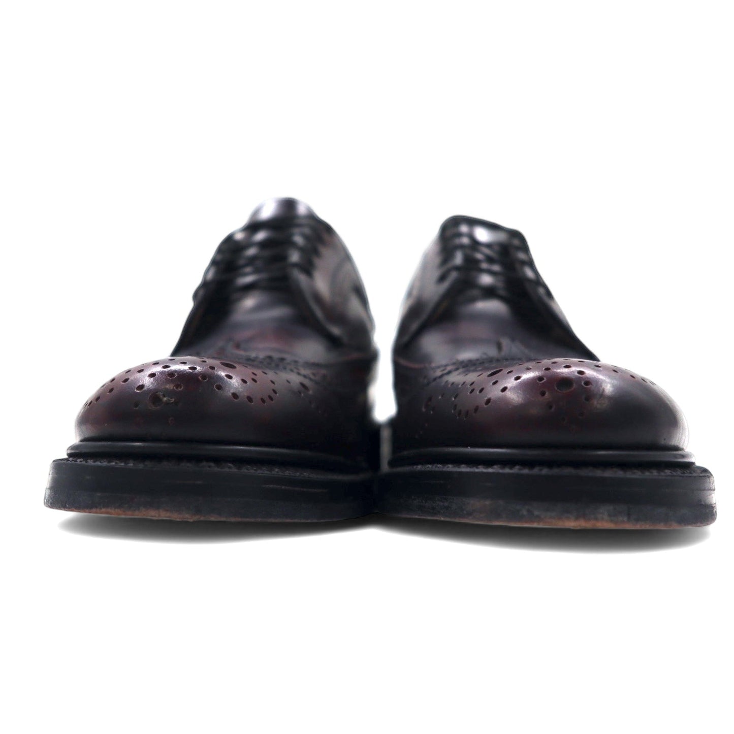 MICHAEL REED ウイングチップ メダリオン ドレスシューズ 25cm ボルドー レザー 141080 05250 メキシコ製