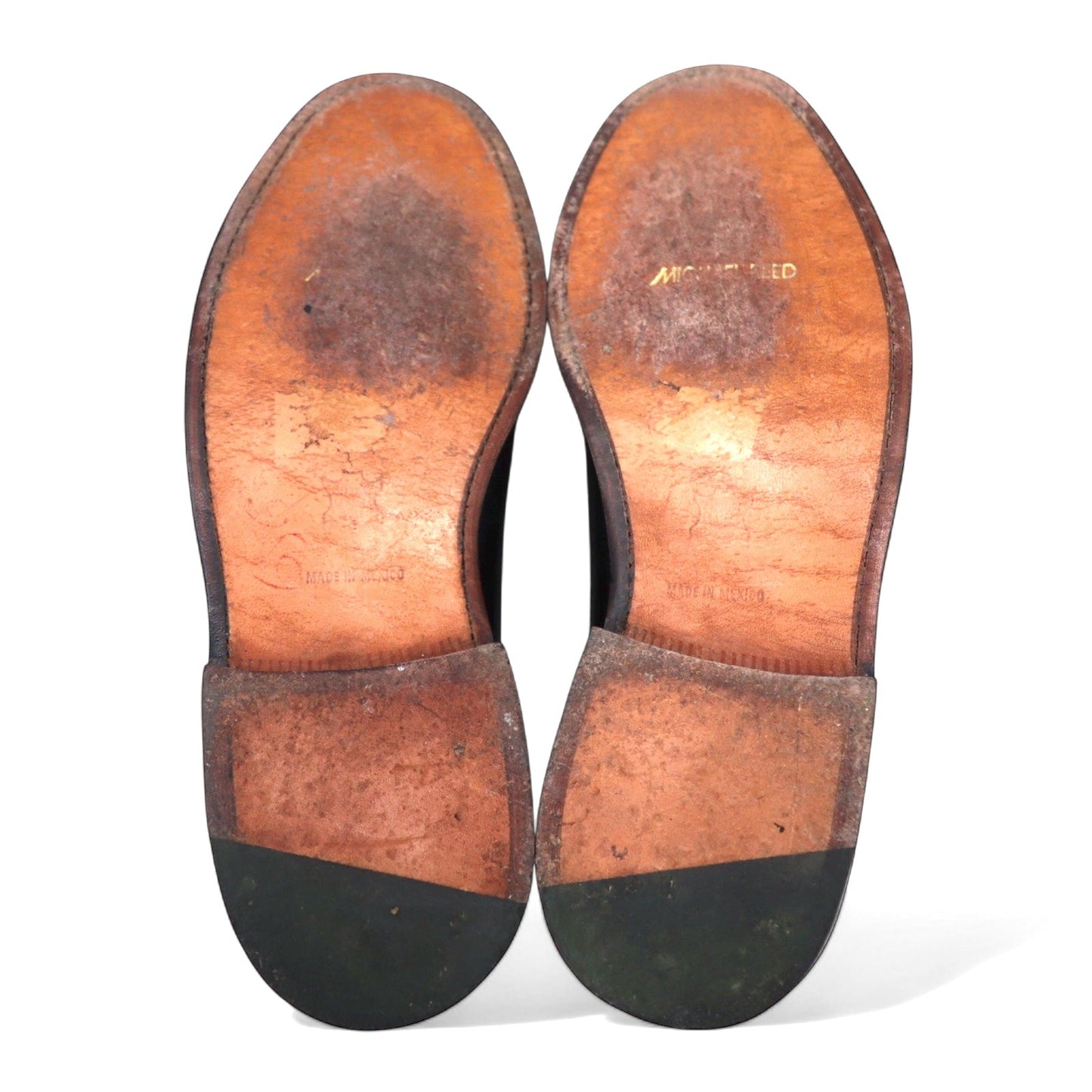 MICHAEL REED ウイングチップ メダリオン ドレスシューズ 25cm ボルドー レザー 141080 05250 メキシコ製