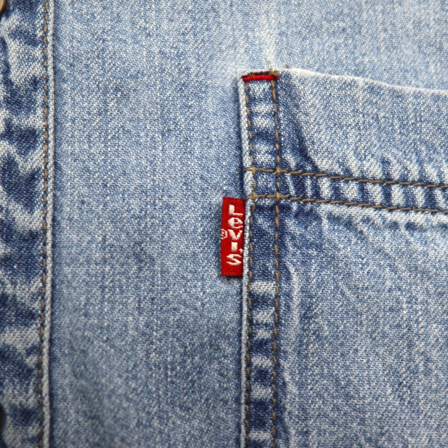 Levi's RED TAB 90年代 デニムシャツ L インディゴ ブルー メタルボタン ビッグサイズ