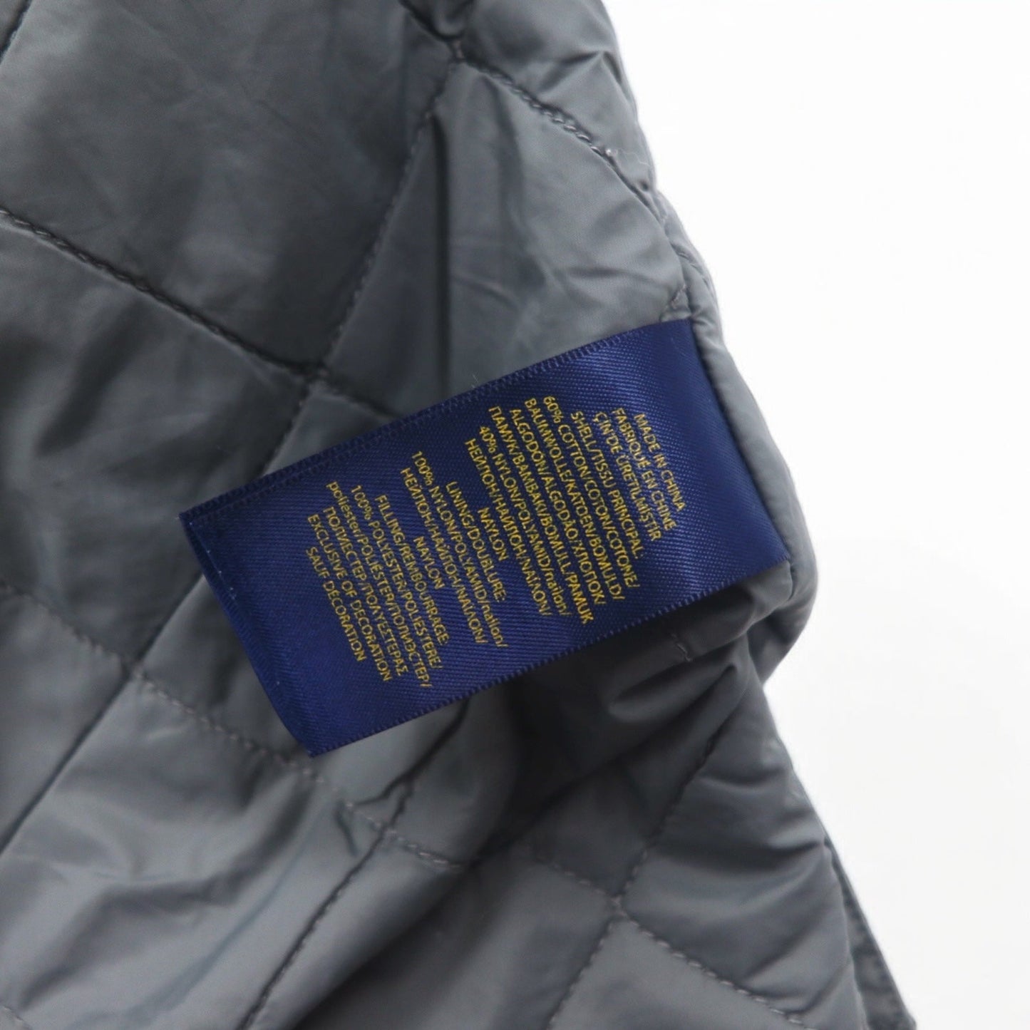 POLO RALPH LAUREN M-65 フィールドジャケット ミリタリージャケット L グレー ロゴワッペン