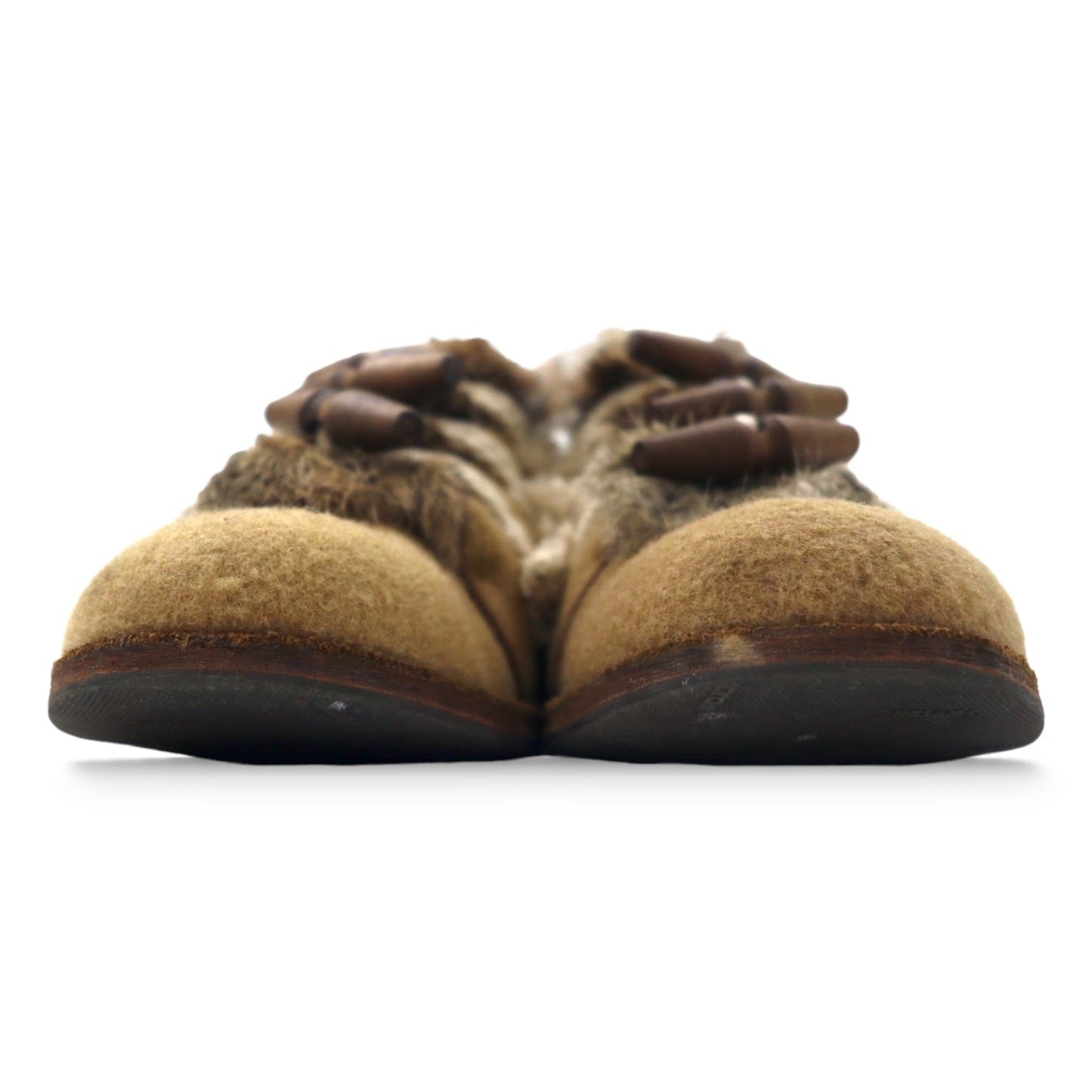 hender scheme ドレスシューズ 5 ( 27 - 27.5cm ) キャメル duffle ラビットファー 11a-at-002