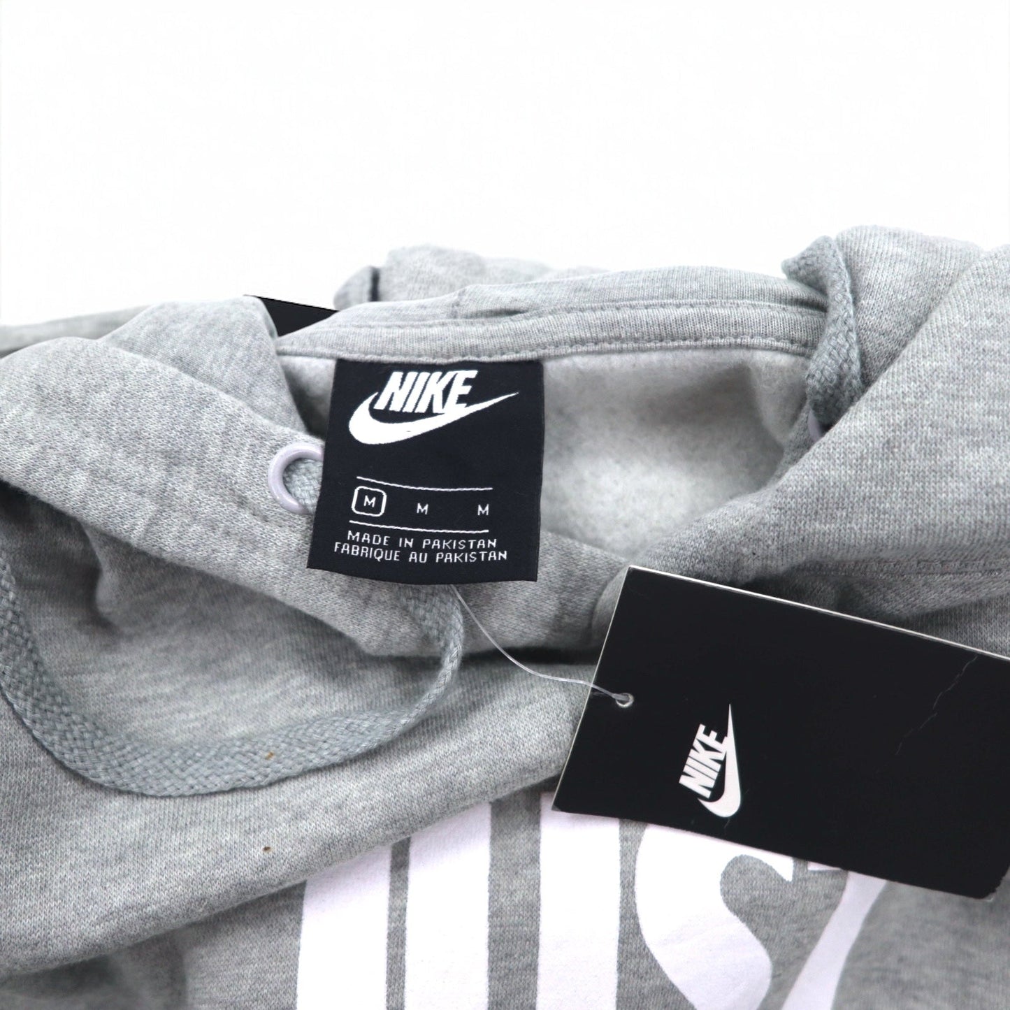 NIKE プルオーバーパーカー M グレー JUST DO IT HOODIE 928717-063 パキスタン製 未使用品