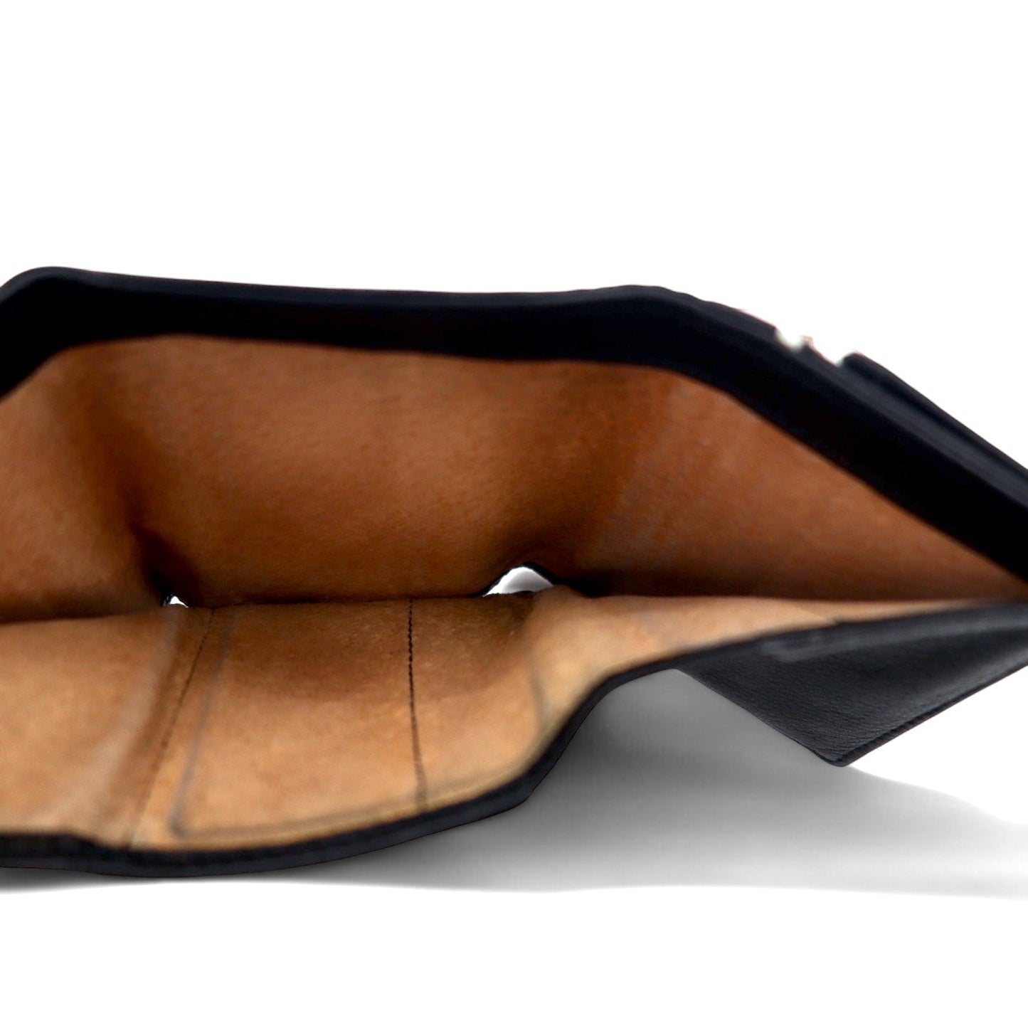 DIGAWEL 3つ折り財布 ミニウォレット ブラック レザー 箔押し THREE FOLD PURSE