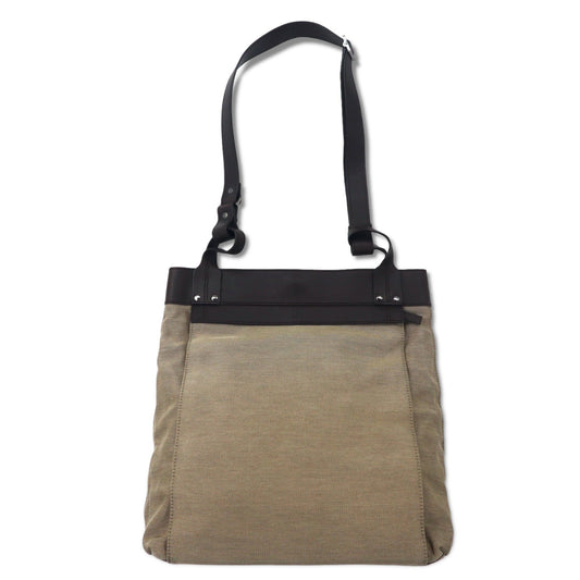 GUCCI 2WAY キャンバス トートバッグ ショルダーバッグ ベージュ レザー切り替え 106301 1705