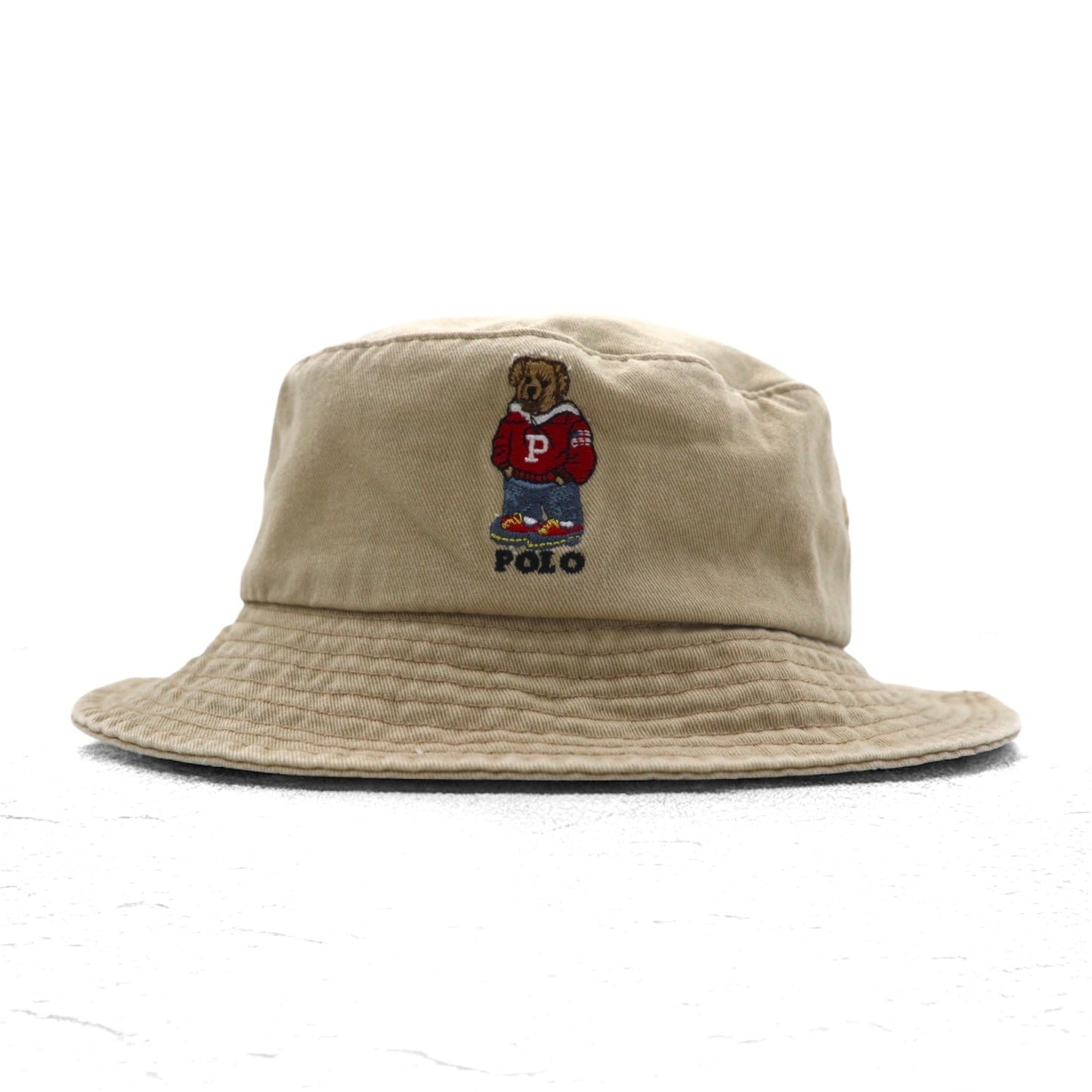POLO RALPH LAUREN ポロベア バケットハット 59cm ベージュ コットン
