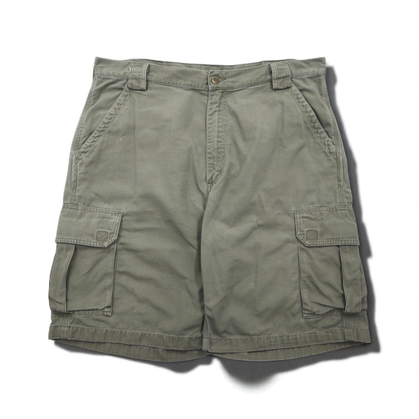 Carhartt 00年代 ダック地 ショート カーゴパンツ ハーフパンツ XL カーキ コットン B164
