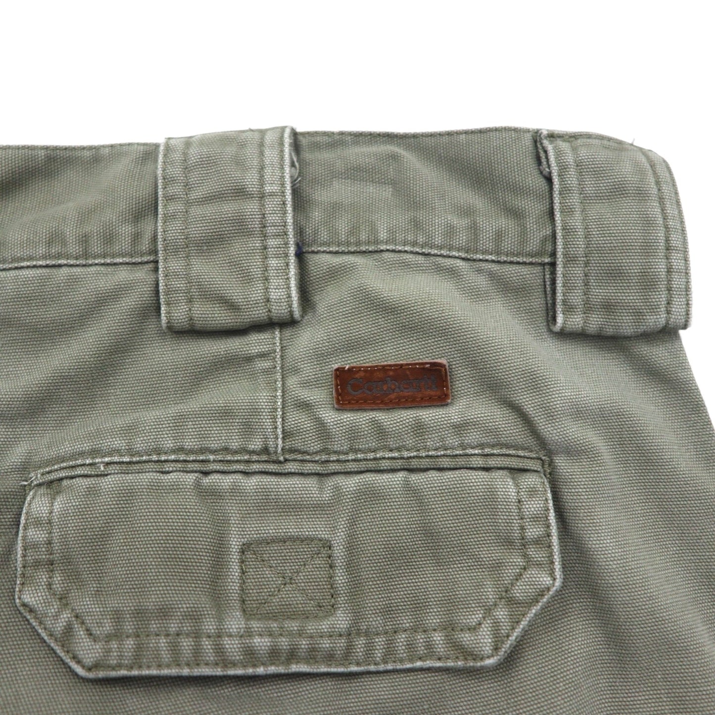 Carhartt 00年代 ダック地 ショート カーゴパンツ ハーフパンツ XL カーキ コットン B164