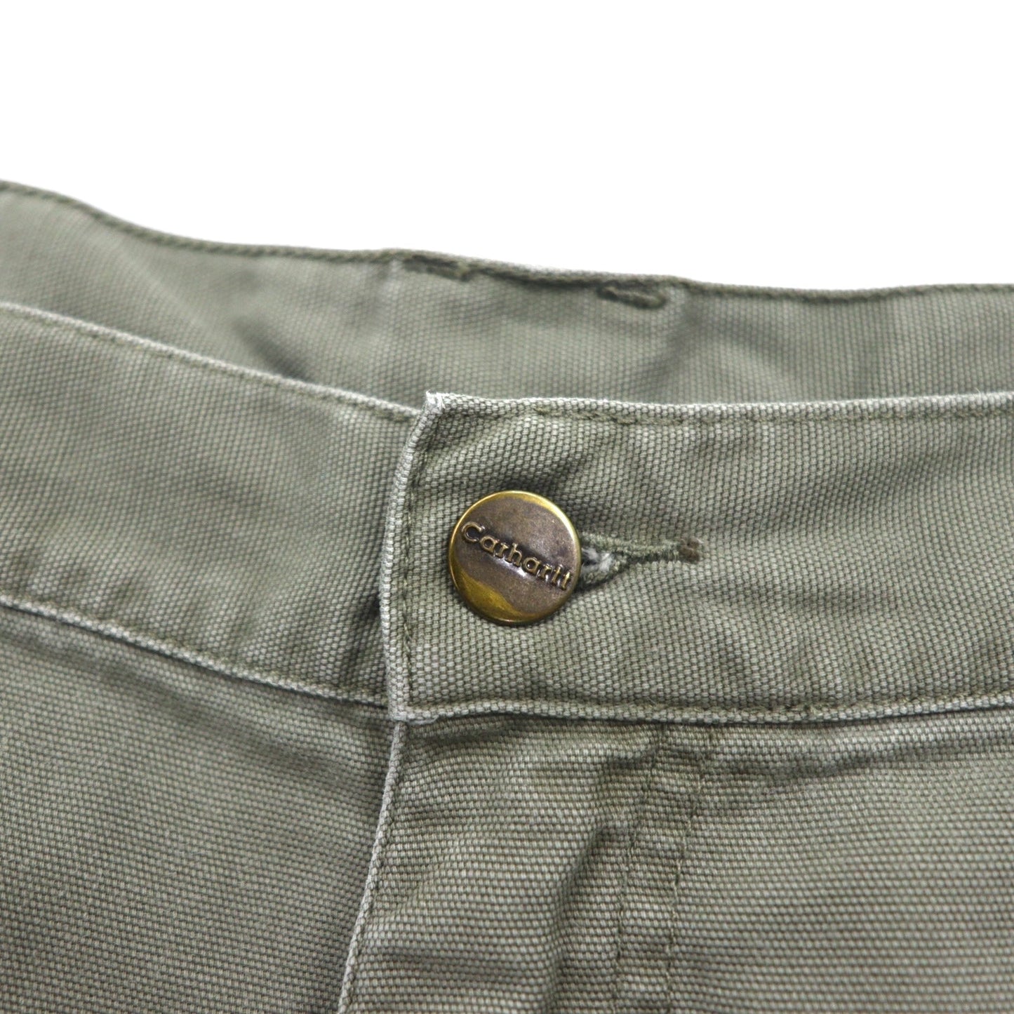 Carhartt 00年代 ダック地 ショート カーゴパンツ ハーフパンツ XL カーキ コットン B164