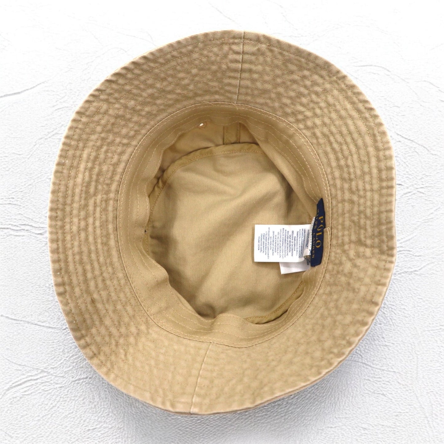POLO RALPH LAUREN ポロベア バケットハット 59cm ベージュ コットン