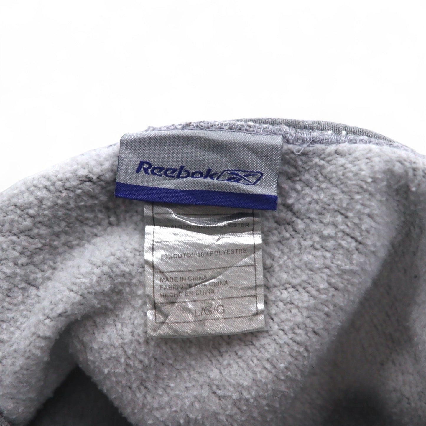 Reebok プルオーバー パーカー L グレー コットン NFL CHICAGO BEARS