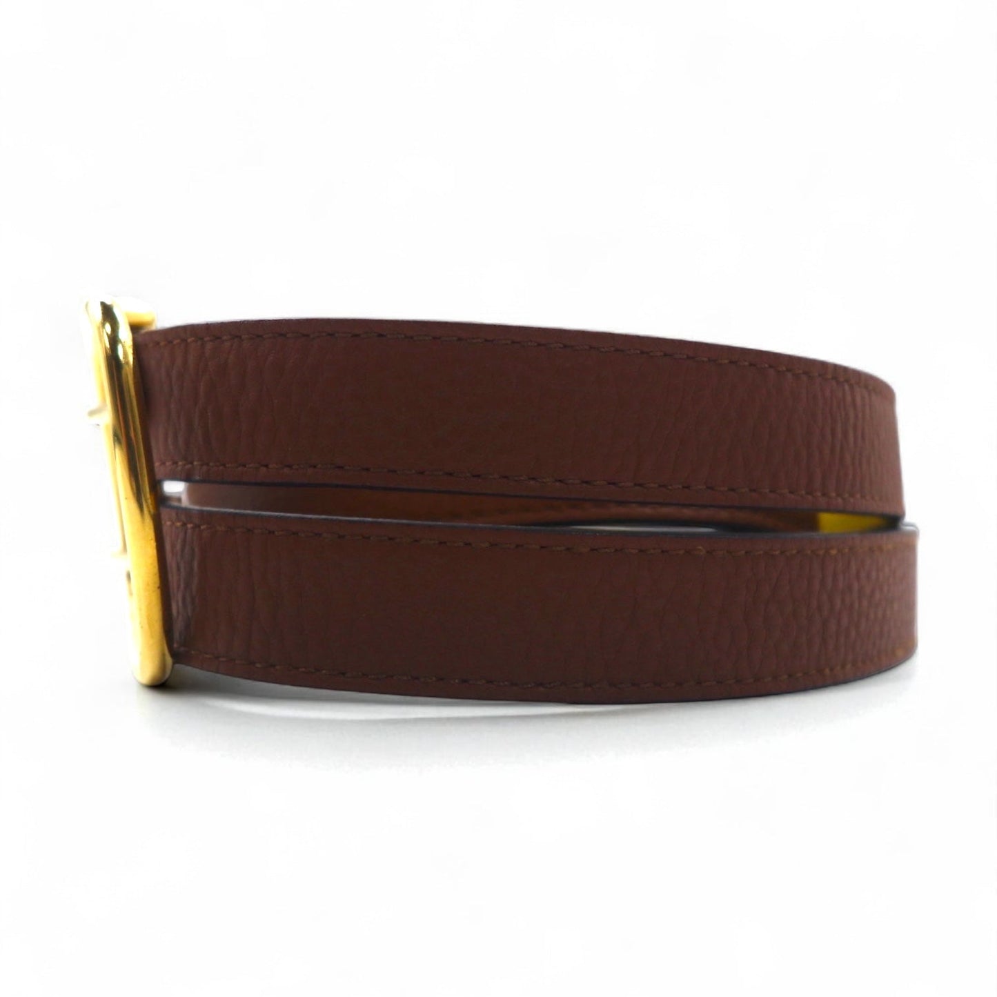 BURBERRY リバーシブル ダブルストラップ レザーベルト Lynton Reversible Double Strap Leather Belt 34/85 シボ革 2連 ITPARPEL9BOL 現行 イタリア製