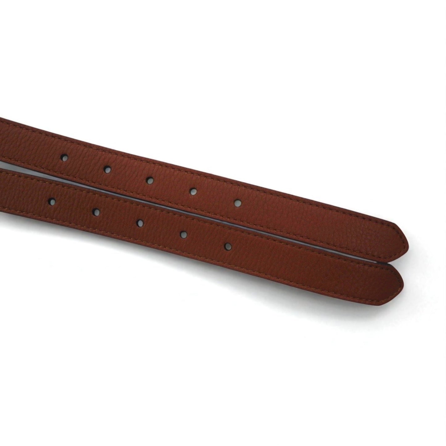 BURBERRY リバーシブル ダブルストラップ レザーベルト Lynton Reversible Double Strap Leather Belt 34/85 シボ革 2連 ITPARPEL9BOL 現行 イタリア製
