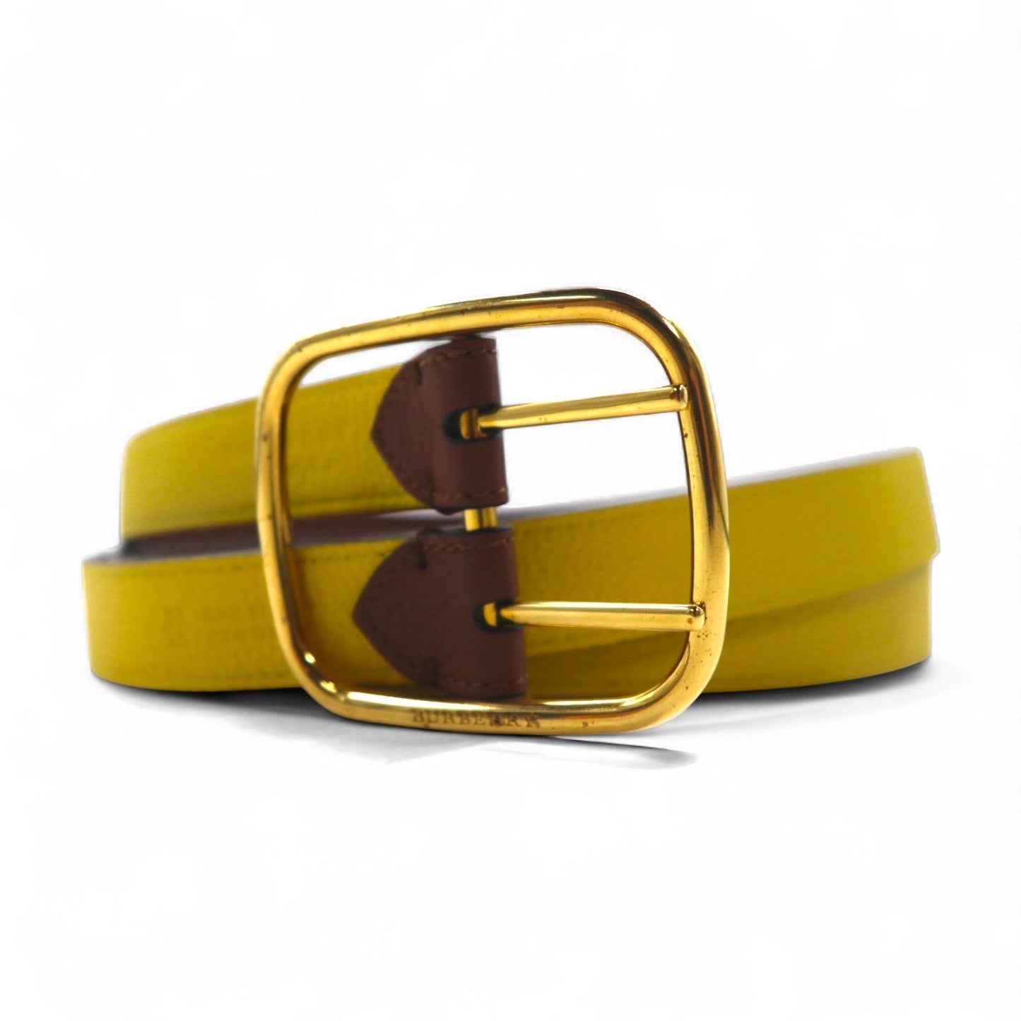 BURBERRY リバーシブル ダブルストラップ レザーベルト Lynton Reversible Double Strap Leather Belt 34/85 シボ革 2連 ITPARPEL9BOL 現行 イタリア製