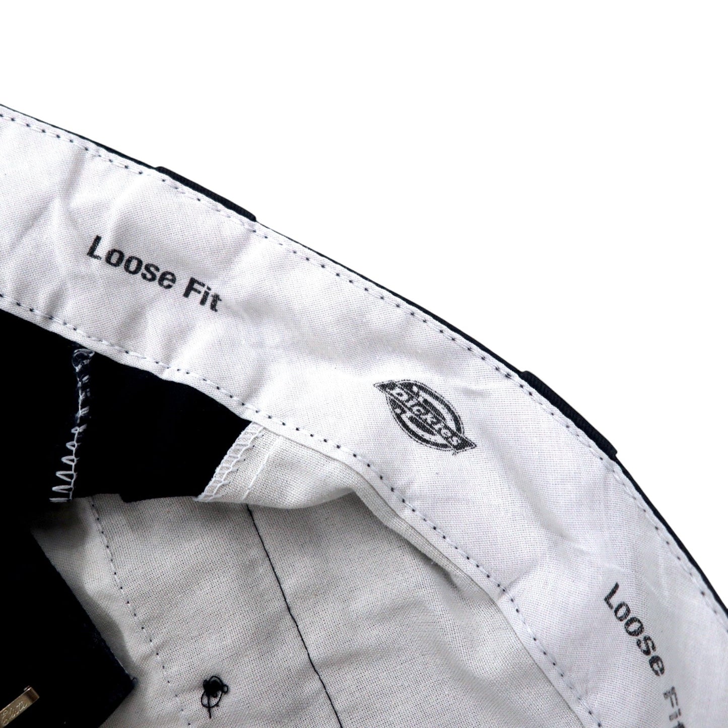 Dickies ルーズフィット ダブルニー チノパンツ ワークパンツ 34 ブラック ポリエステル LOOSE FIT