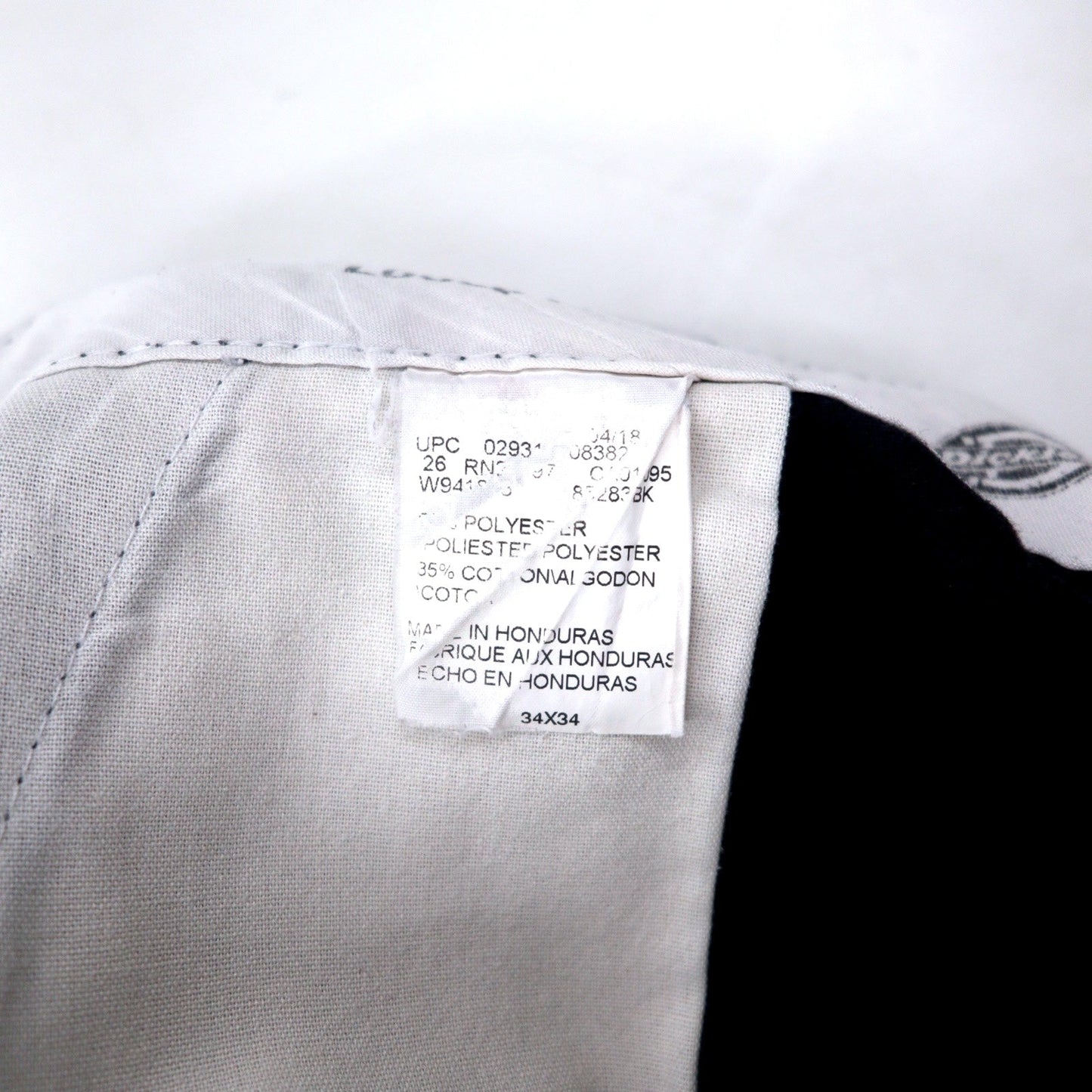 Dickies ルーズフィット ダブルニー チノパンツ ワークパンツ 34 ブラック ポリエステル LOOSE FIT