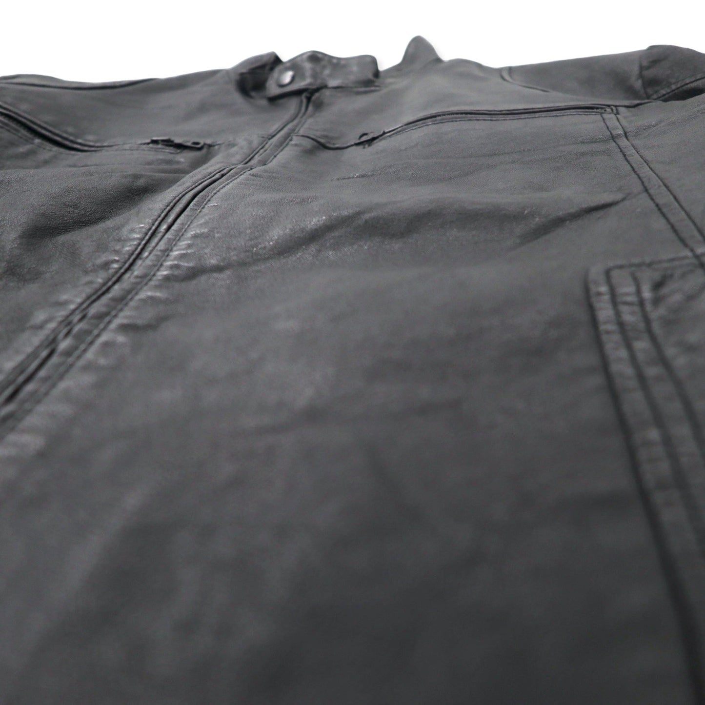 INC INTERNATIONAL CONCEPTS シングル ライダースジャケット レザージャケット XL ブラック