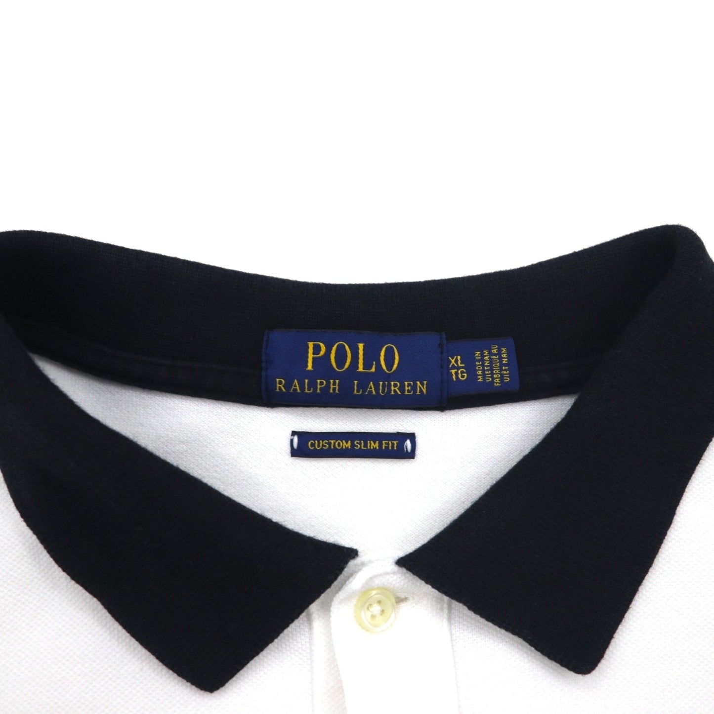 POLO RALPH LAUREN ビッグポニー 刺繍 ポロシャツ XL ホワイト POLO TEAM ナンバリング