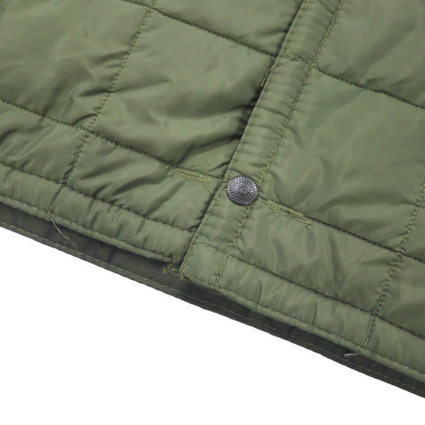 Italian Army Rain Quilting Liner Jacket イタリア軍 キルティング ライナージャケット XL カーキ ナイロン ポリエステル スナップボタン ドローコード ユーロミリタリー ビッグサイズ