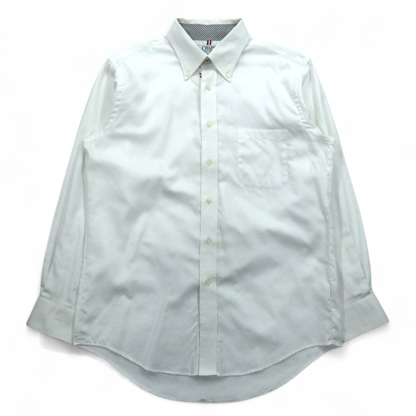 CHAPS オックスフォード ボタンダウンシャツ L ホワイト NON IRON PURE COTTON