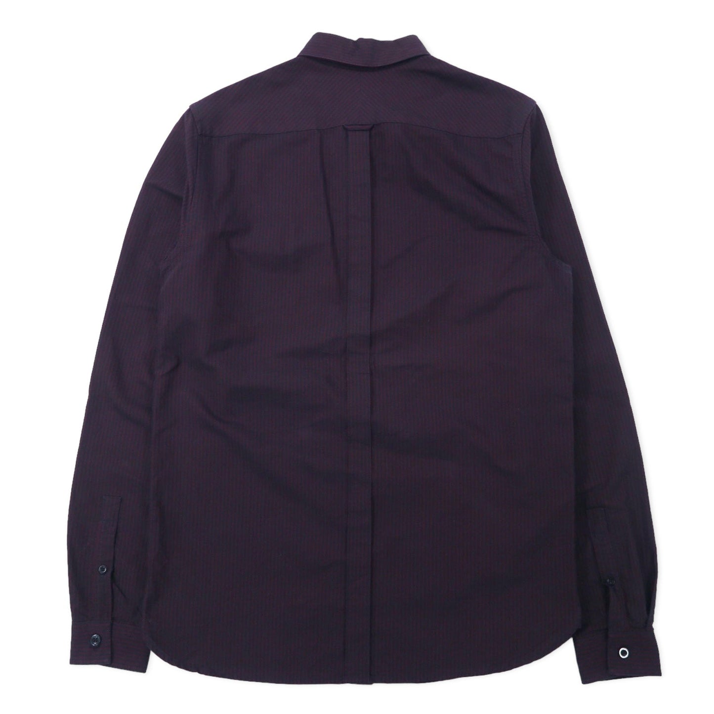 FRED PERRY ボタンダウンシャツ S ボルドー ストライプ コットン ワンポイントロゴ刺繍 M2559